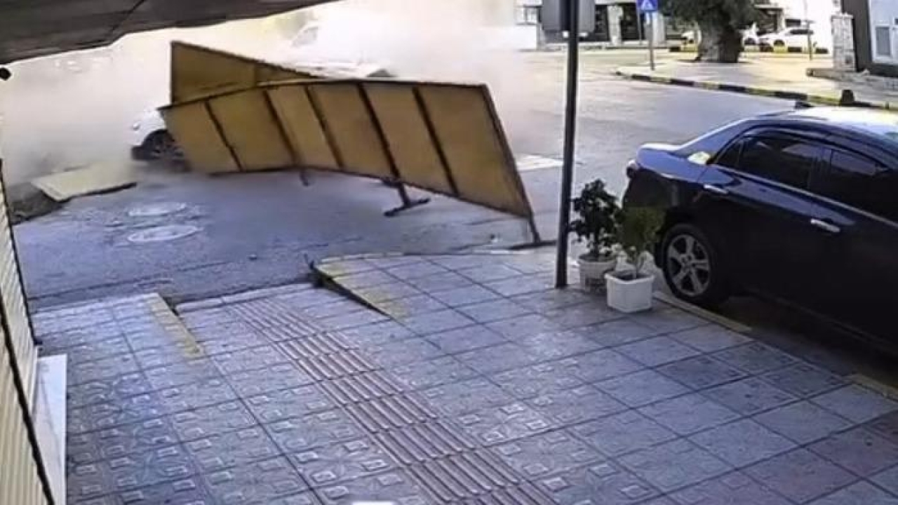Yer İskenderun... Otomobille çarpışan cip dehşet saçtı