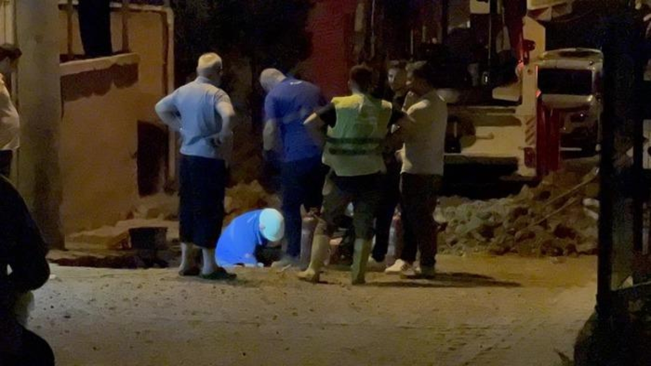 Darıca’da doğal gaz borusu patladı, mahalleyi gaz kokusu sardı