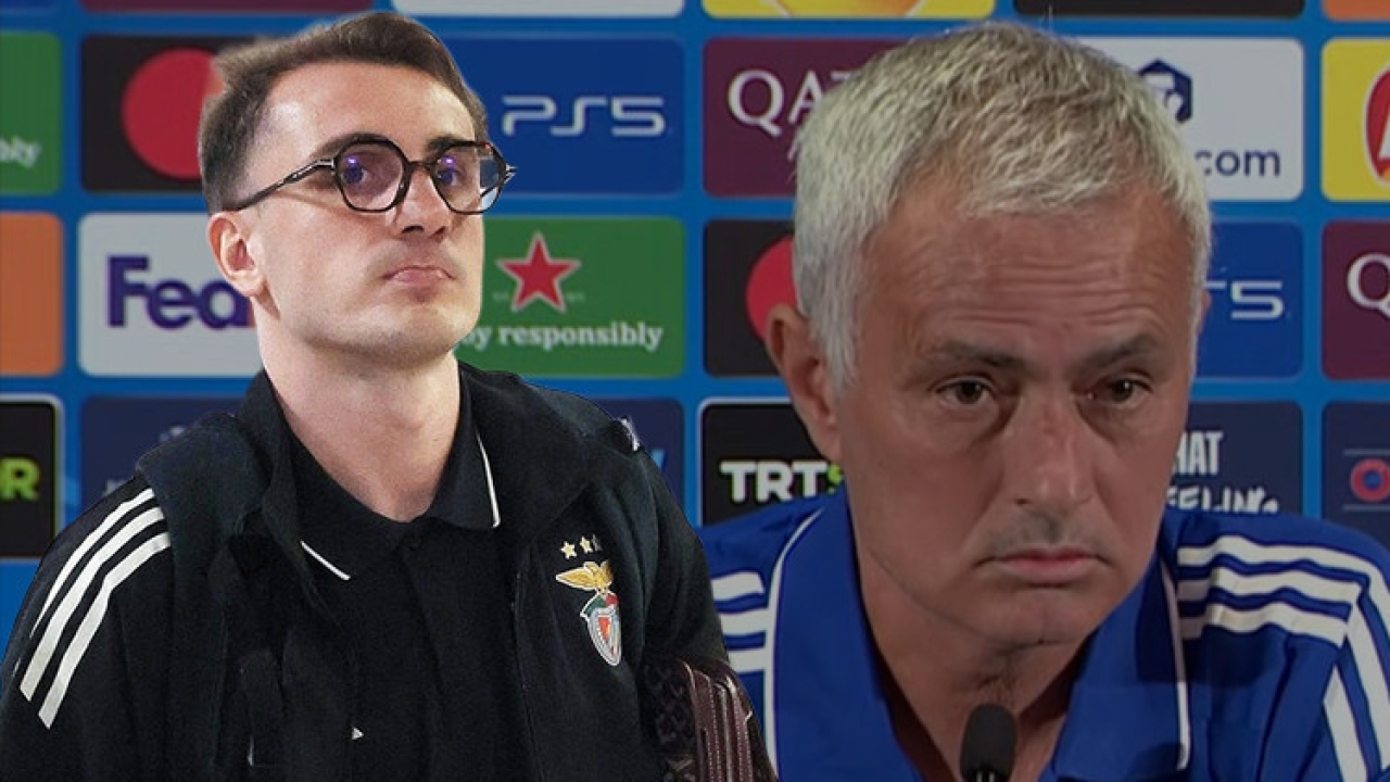 Jose Mourinho'dan Benfica maçı öncesi Kerem Aktürkoğlu açıklaması: Fenerbahçe oyuncusu olarak düşünemem