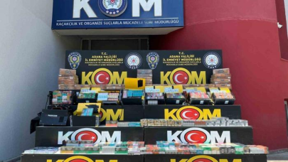 Kargoyla gelen kaynak makinelerinden kaçak sigaralar çıktı