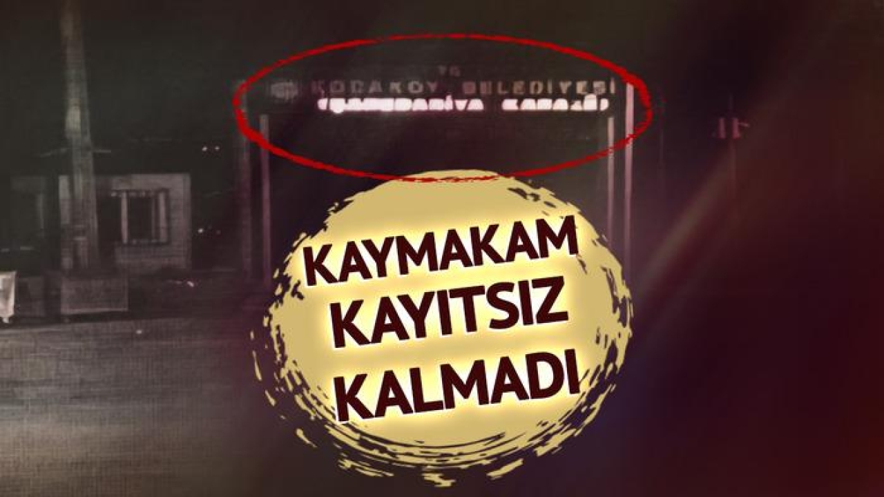 Kaymakam kayıtsız kalmadı! Kocaköy Belediyesi'nde tepki çeken görüntü: Türkçe kısım karanlıkta kaldı