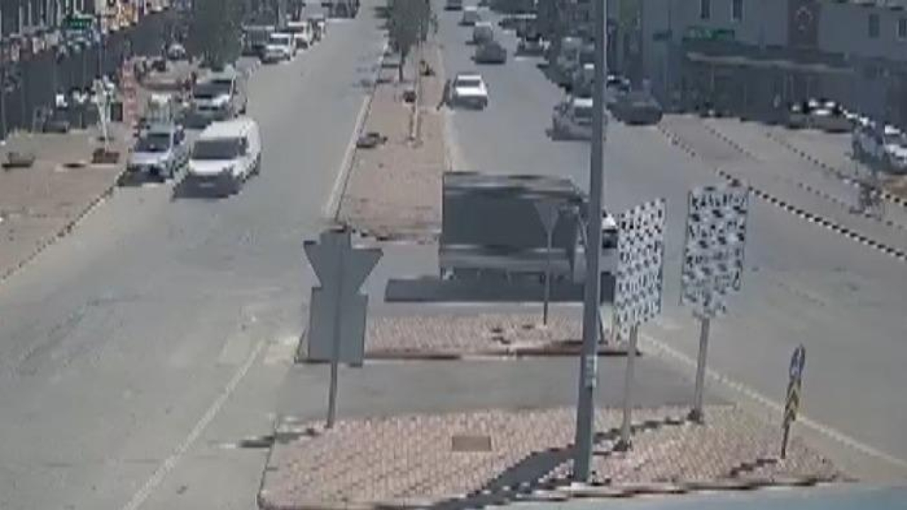 Konya’da kaza anları kameraya yansıdı
