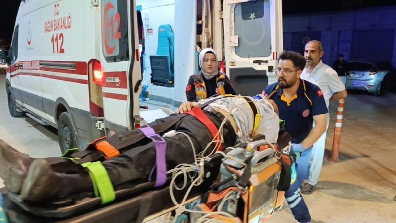 Motosiklet kazasında ağır yaralandı