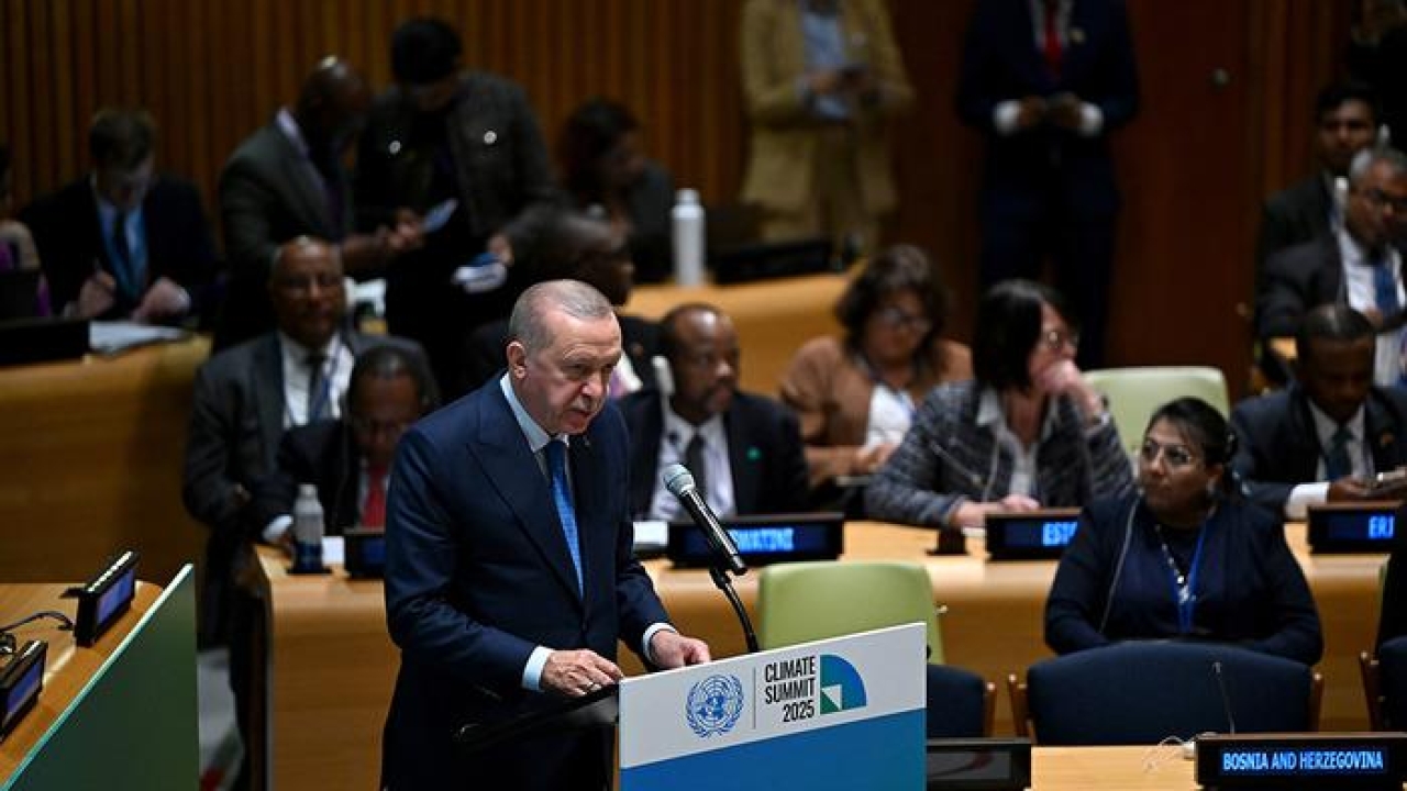 Cumhurbaşkanı Erdoğan, BM İklim Zirvesi'nde konuşma yaptı: "Kilit sektörlerimizi dönüştürmeye devam edeceğiz"