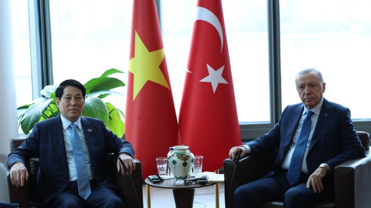 Cumhurbaşkanı Erdoğan, Vietnam Devlet Başkanı Luong Cuong ile görüştü