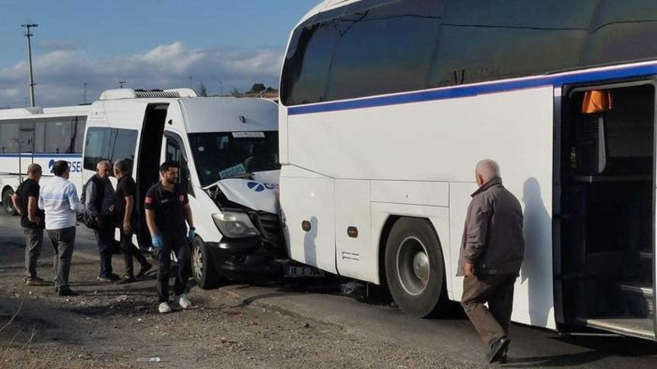 Gemlik’te zincirleme kaza: 9 işçi yaralandı