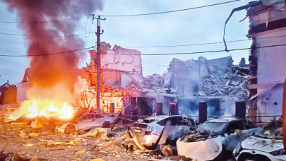 Rusya’dan Ukrayna’da dev saldırı! 500 dron 40 füze ile vurdu