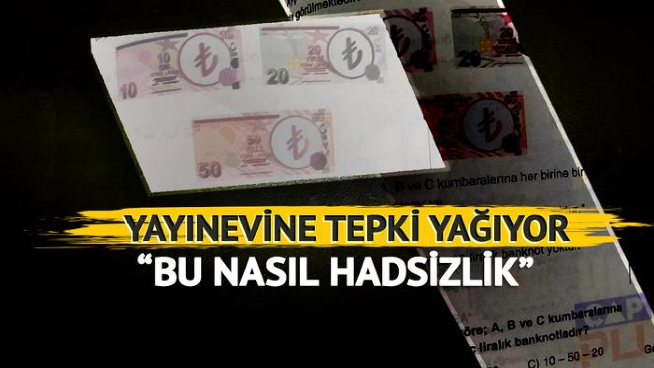 Soru bankasındaki TL banknotları infial uyandırdı! Sosyal medyada tepkiler çığ gibi: Yayınevinden "Atatürk portresine sansür" iddiasına yanıt