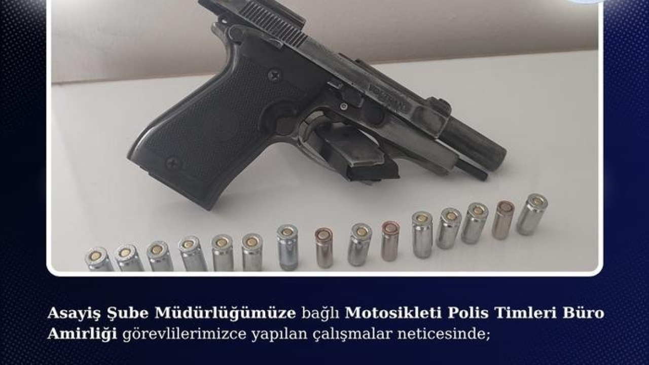 Bingöl'de kurusıkı tabanca ve fişek ele geçirildi