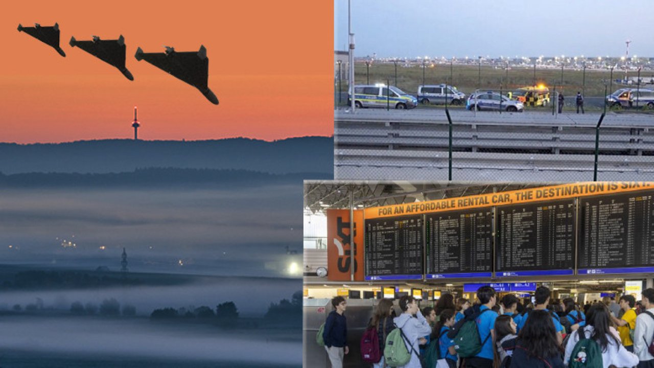 Almanya&#039;da dron paniği sürüyor: Münih&#039;ten sonra şimdi de Frankfurt ve kuzey bölgeleri! Litvanya&#039;da havalimanı kapatıldı