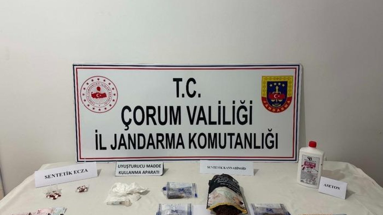 Çorum&#039;da uyuşturucu kullandığı iddiasıyla 8 kişi yakalandı
