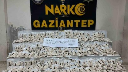 Gaziantep’te 510 bin adet uyuşturucu hap ele geçirildi: 1 şahıs tutuklandı