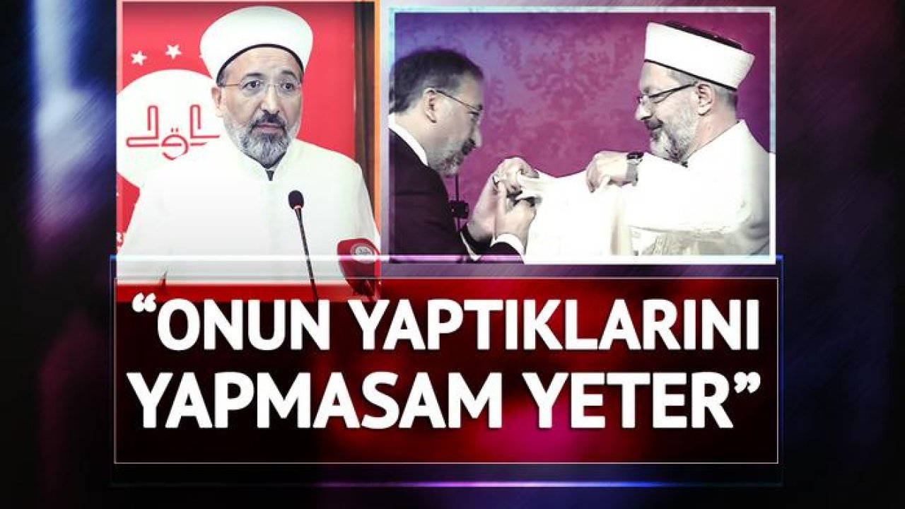 Görevi devralırken Ali Erbaş&#039;ın elini öpmüştü! Diyanet İşleri Başkanı Aparguş hakkında gündem yaratacak iddia: &quot;Onun yaptıklarını yapmasam yeter&quot;