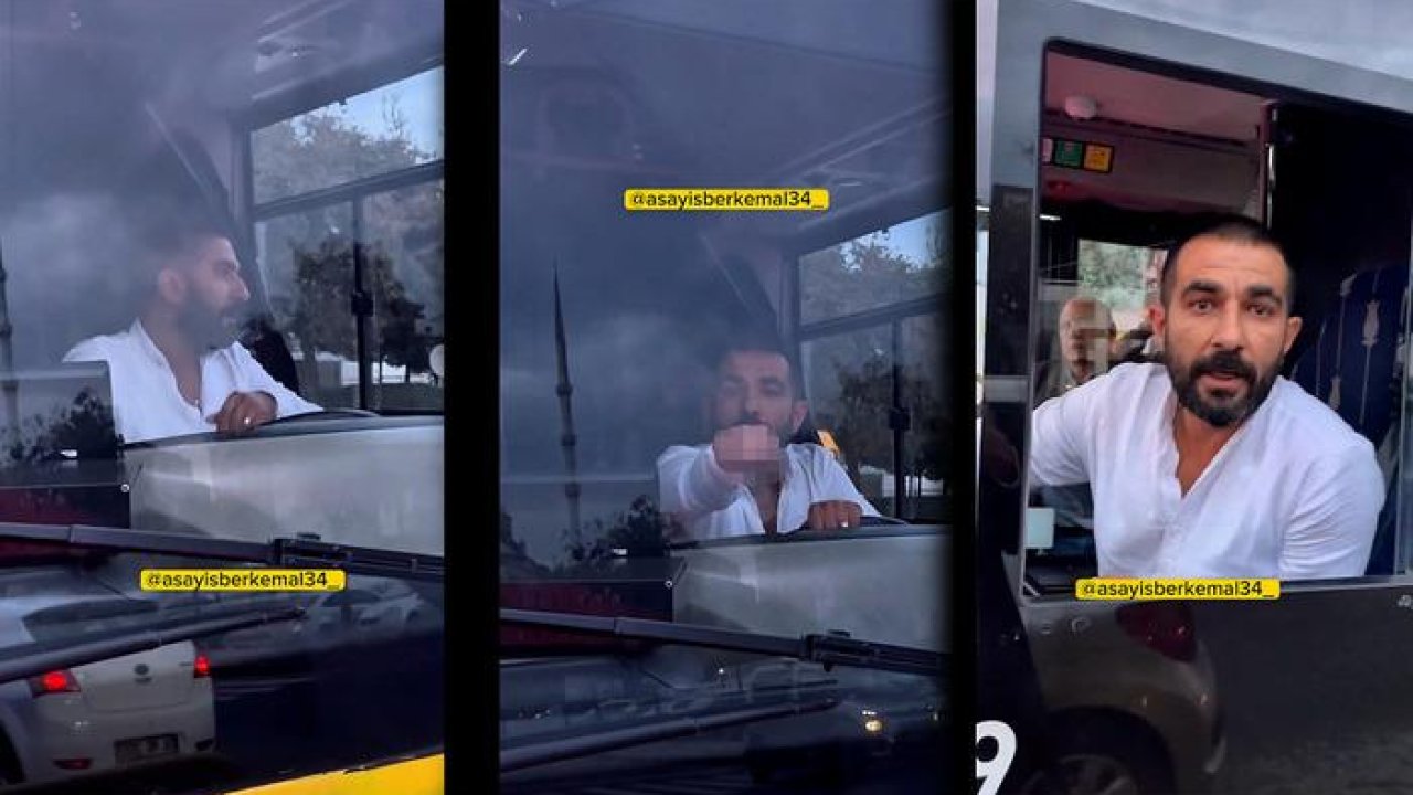 İETT şoförü sinirlendiği sürücüye arkadan çarptı, el hareketi çekti! İETT&#039;den açıklama geldi
