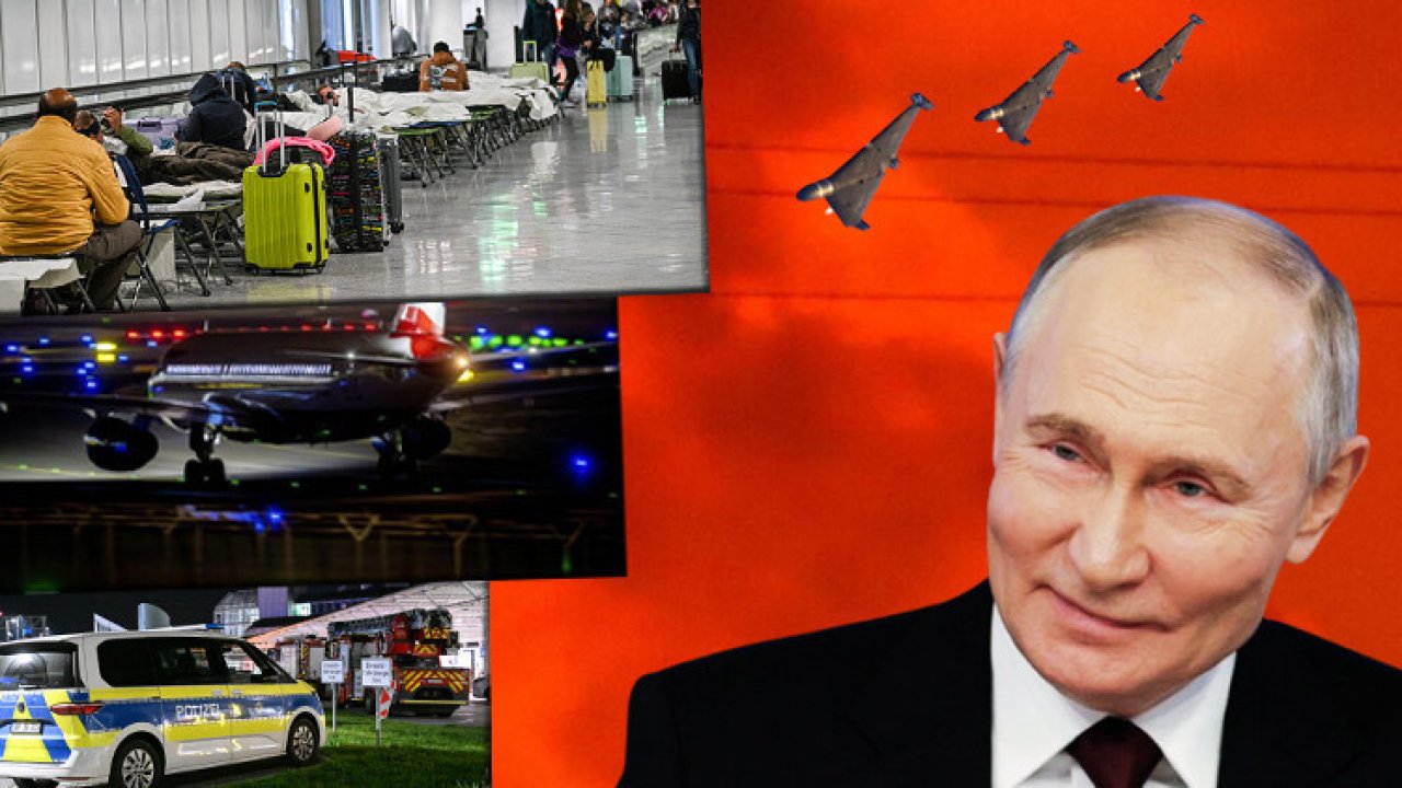 İnsansız hava araçları Münih Havalimanı&#039;nı felç etti! Putin dalga geçti: &#039;Bir daha uçurmayacağız&#039;