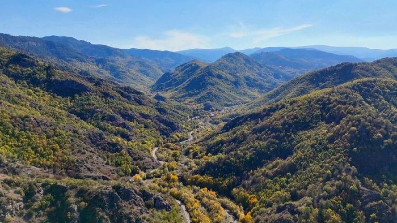 Kastamonu’da mest eden sonbahar manzaraları