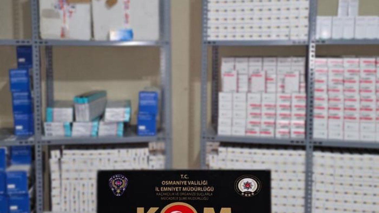 Osmaniye&#039;de son kullanma tarihi geçmiş 250 bin ilaç ele geçirildi! 3 şüpheli gözaltına alındı