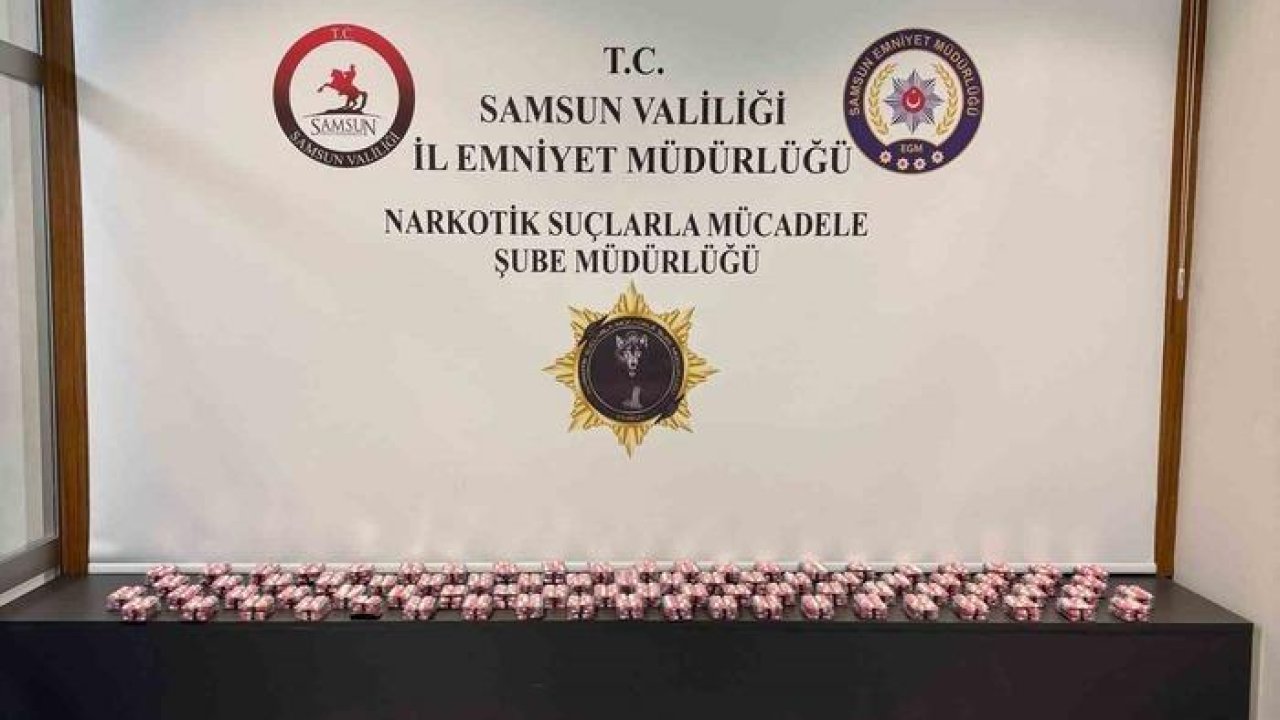 Samsun’da uyuşturucu operasyonu: 6 bin 170 sentetik ecza ele geçirildi