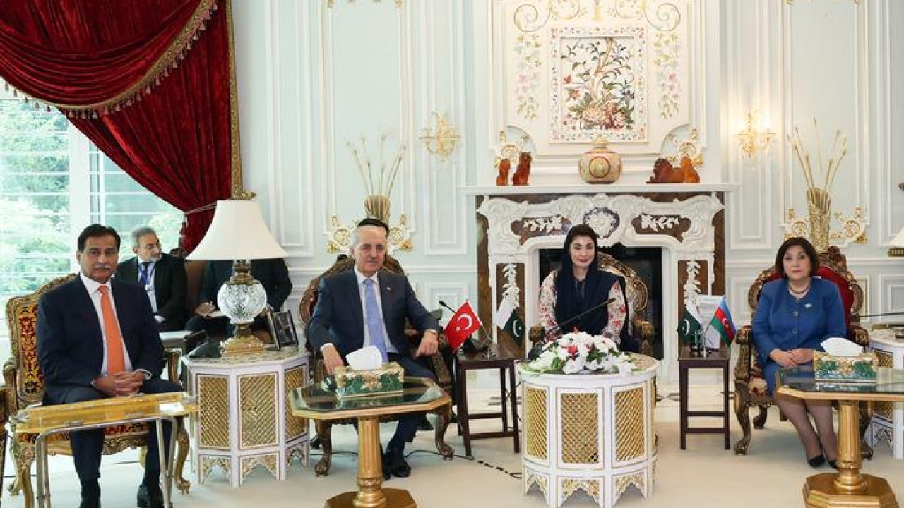 TBMM Başkanı Kurtulmuş, Pakistan&#039;ın Pencap Eyaleti Başbakanı Şerif ile görüştü