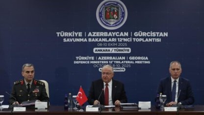 Türkiye-Azerbaycan-Gürcistan Savunma Bakanları Ankara'da buluştu