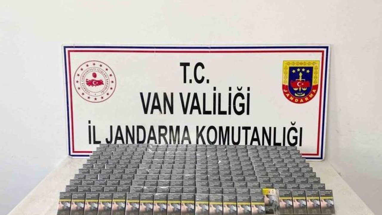 Van’da bin 470 paket kaçak sigara ele geçirildi