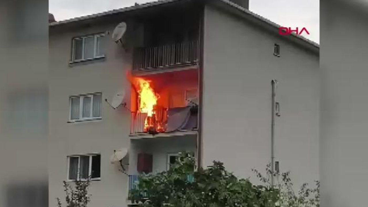 Yer: Kastamonu! Balkona bırakılan köz nedeniyle yangın çıktı
