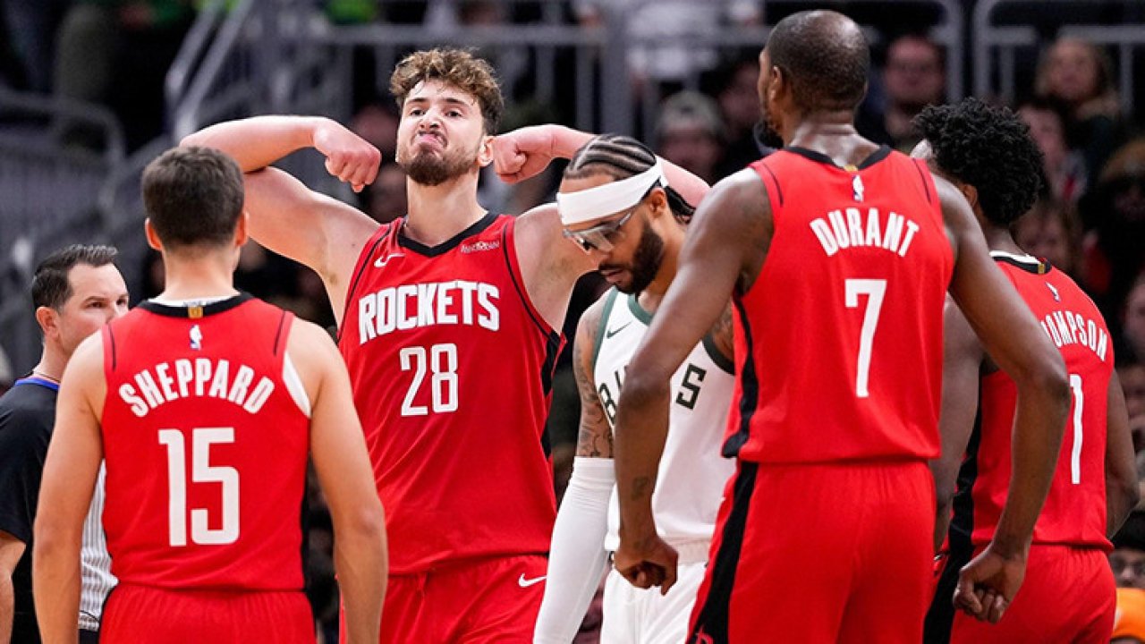 Alperen Şengün 'double-double' yaptı, Rockets deplasmanda Bucks'ı devirdi!