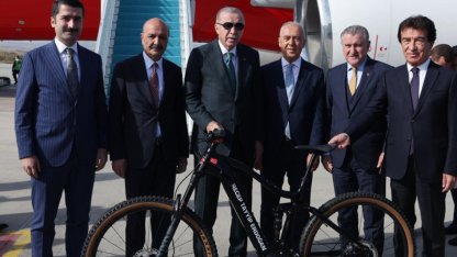 Emin Müftüoğlu'ndan Cumhurbaşkanı Erdoğan'a özel bisiklet!