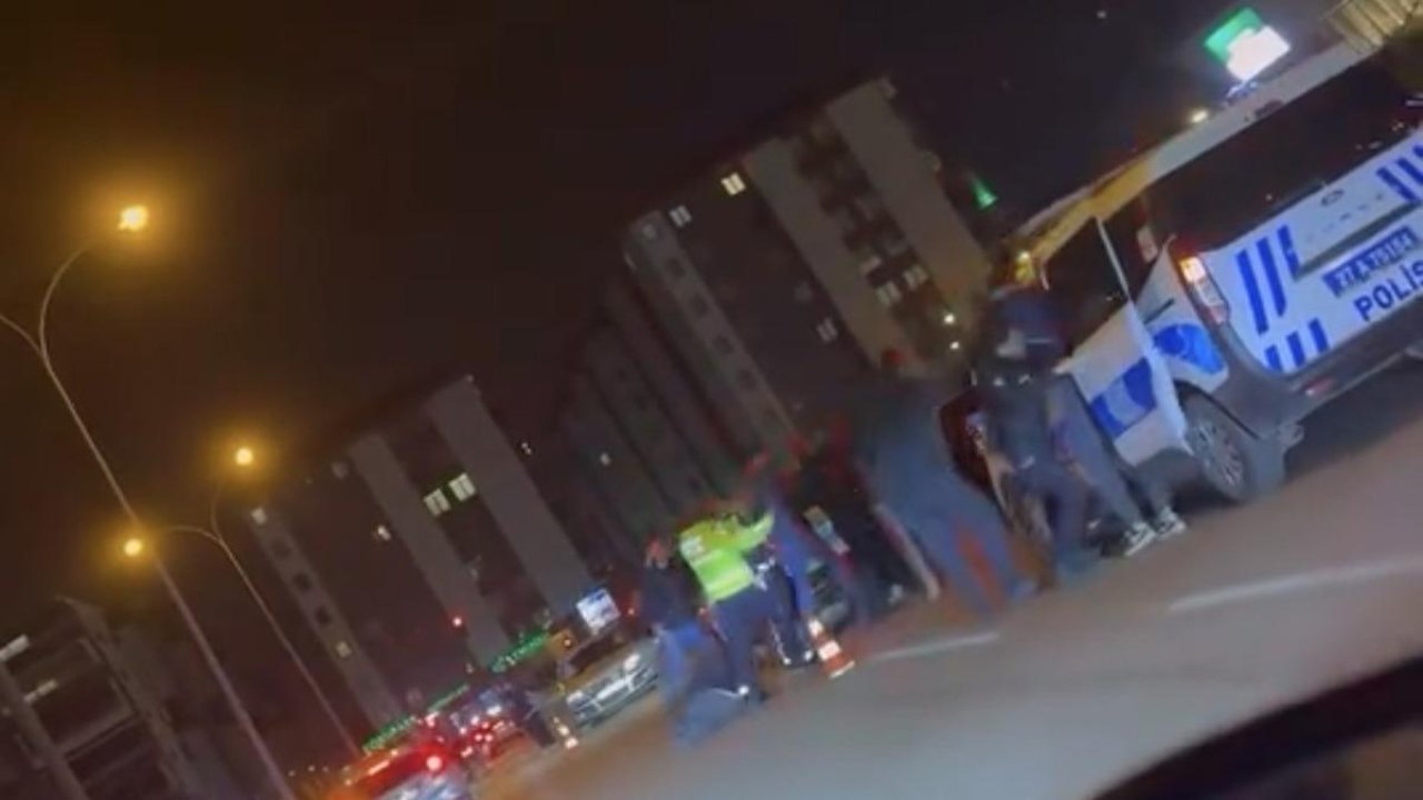 Gaziantep’te trafik cezasına tepki gösteren şahıslardan polise mukavemet