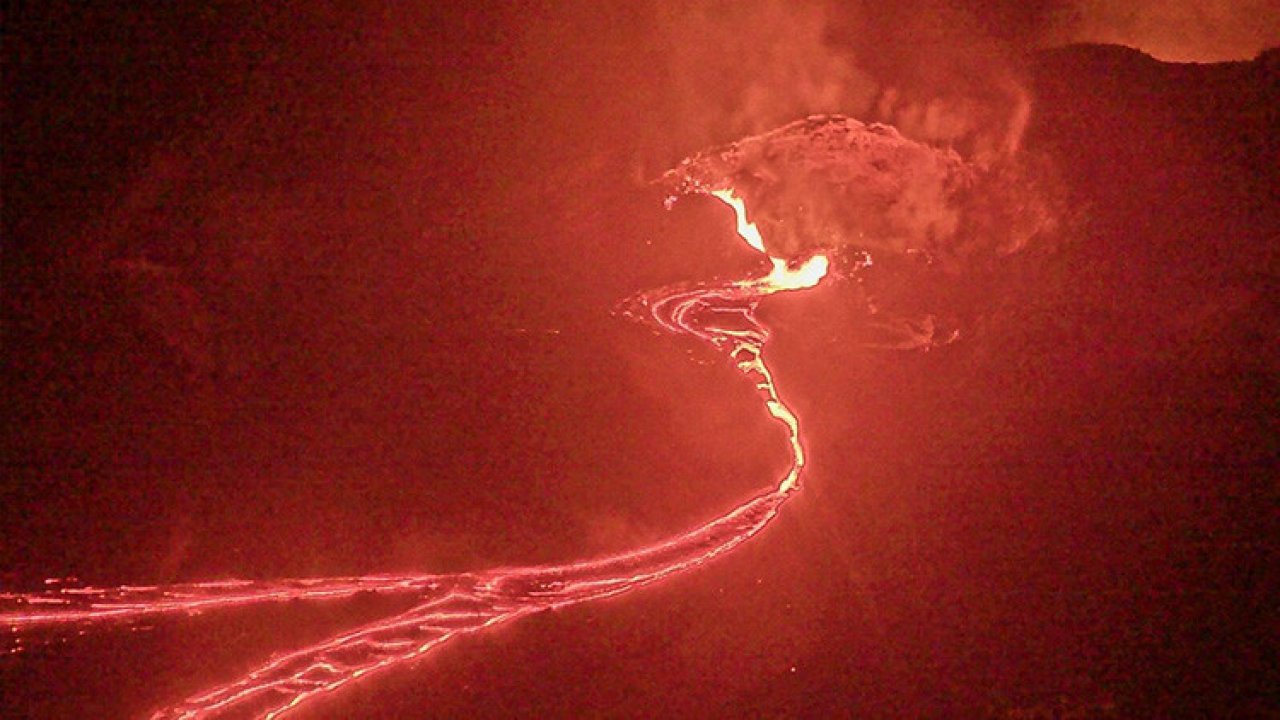 Kilauea Yanardağı&#039;nda korkutan görüntü