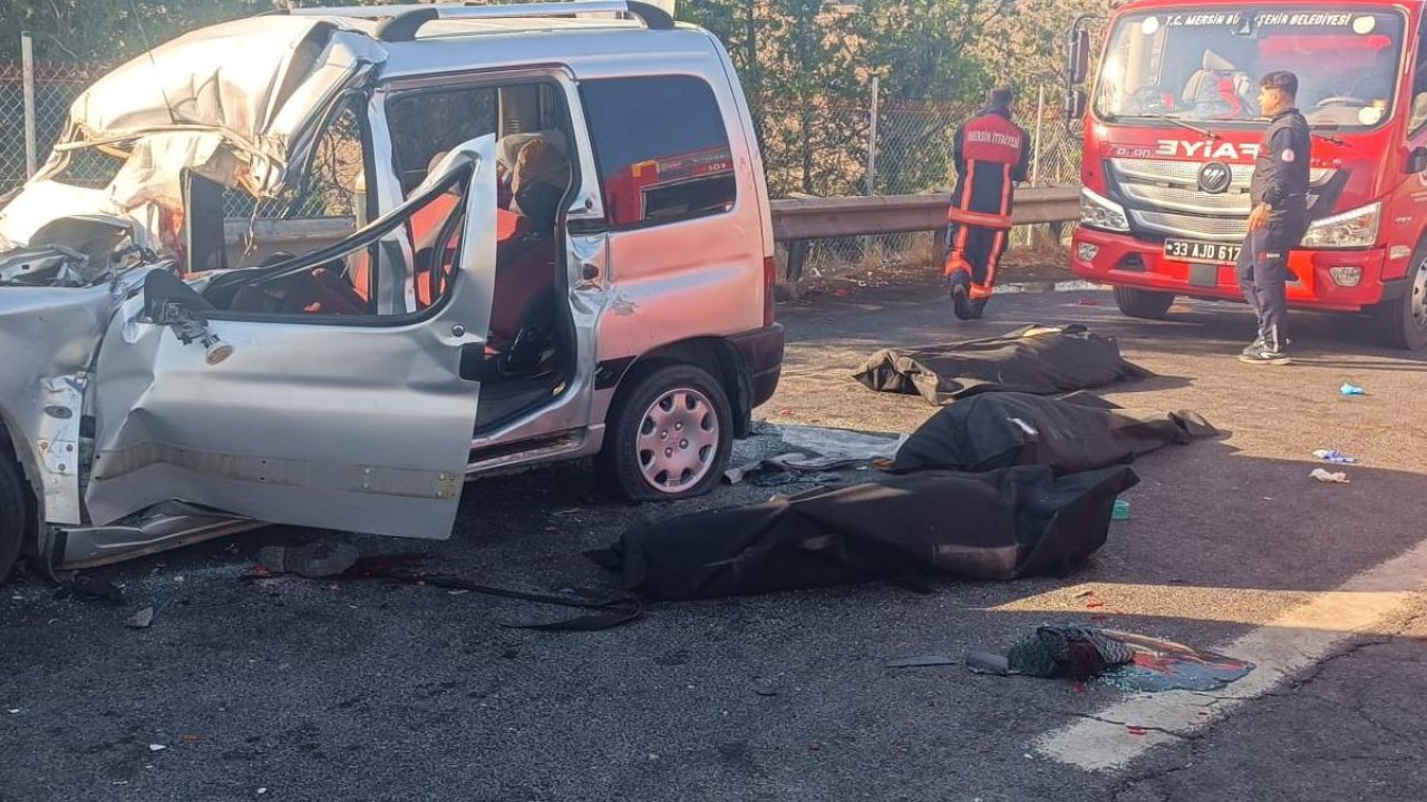 Mersin&#039;de korkunç kaza: 3 kişi feci şekilde can verdi