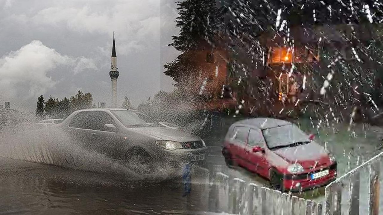 Meteoroloji&#039;den vatandaşlara kar ve sağanak uyarısı! İstanbul&#039;un yanı başına geldi