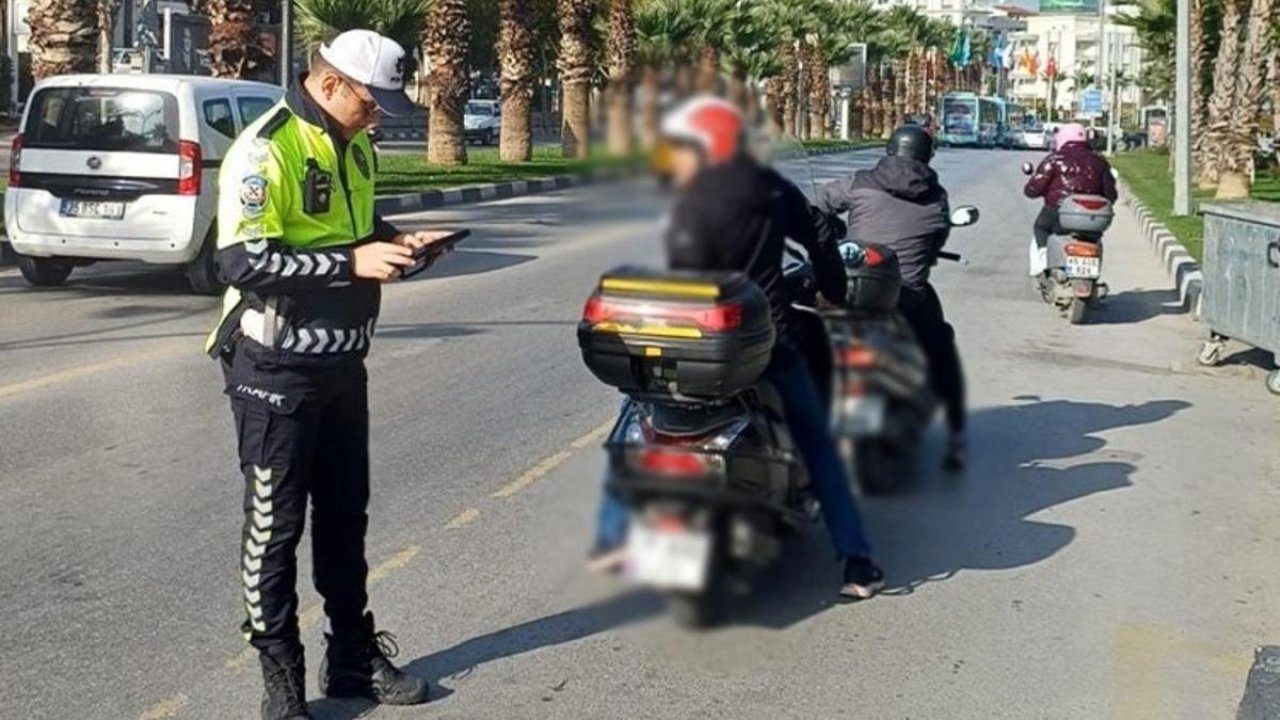 Motosikletlilere ceza yağdı