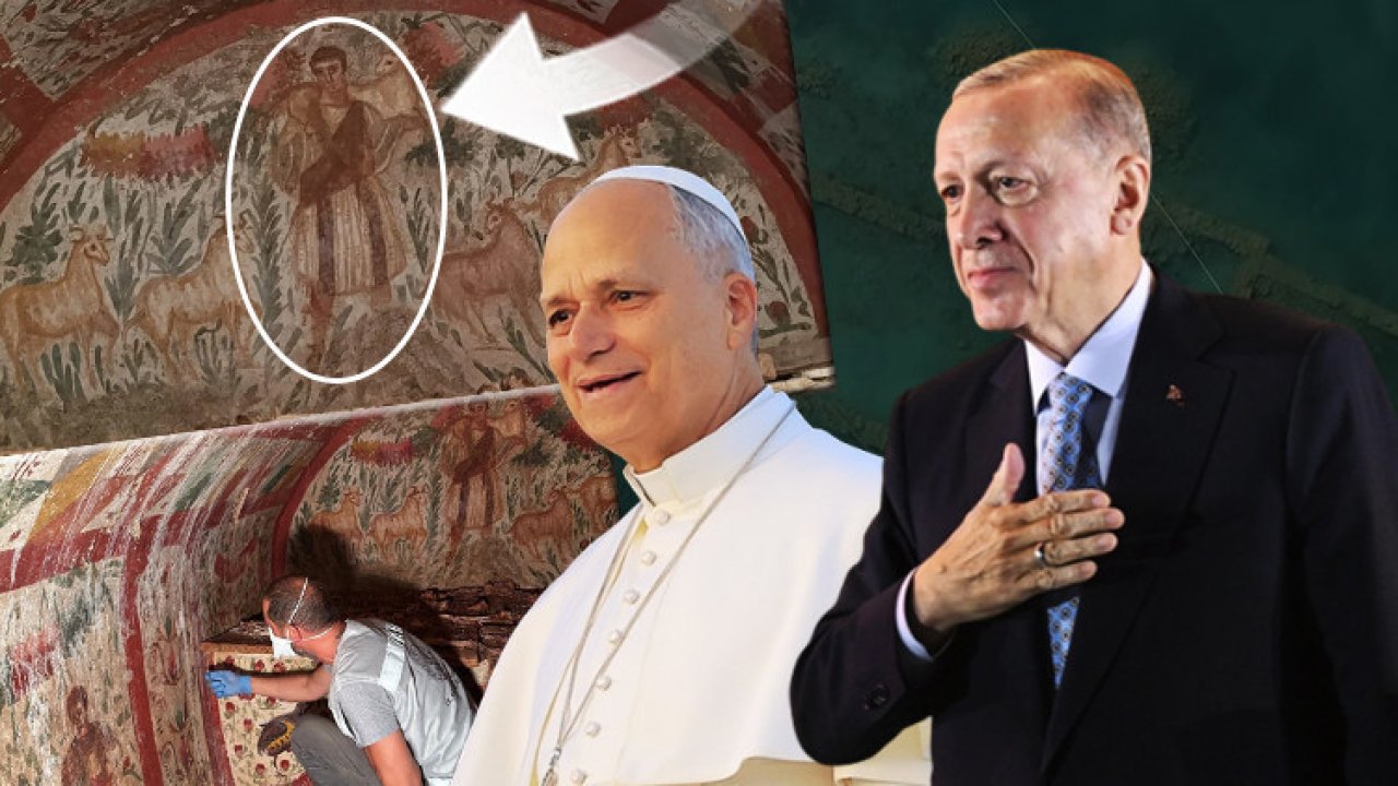 Papa Leo&#039;nun ziyaretinde &#039;İyi Çoban&#039; sürprizi: Cumhurbaşkanı Erdoğan&#039;dan &#039;tarihi&#039; hediye