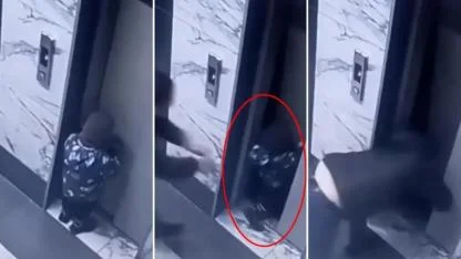 3 yaşındaki çocuk ailesinin gözü önünde asansör boşluğuna düştü