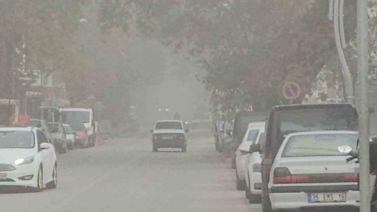 Sındırgı’da sis etkili oldu