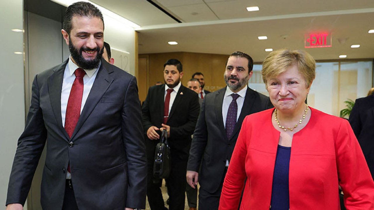 Suriye Cumhurbaşkanı Ahmed Şara&#039;dan IMF ziyareti