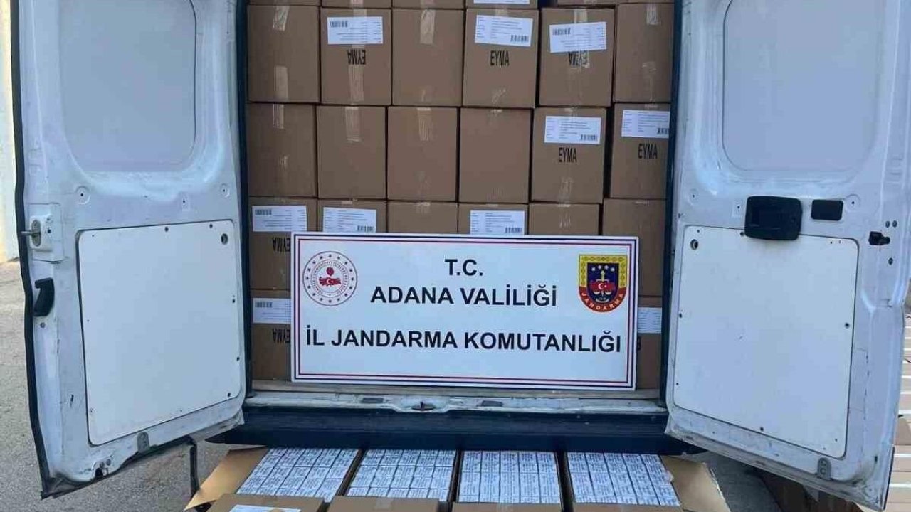 Adana’da 2 milyon 270 bin adet kaçak makaron ele geçirildi