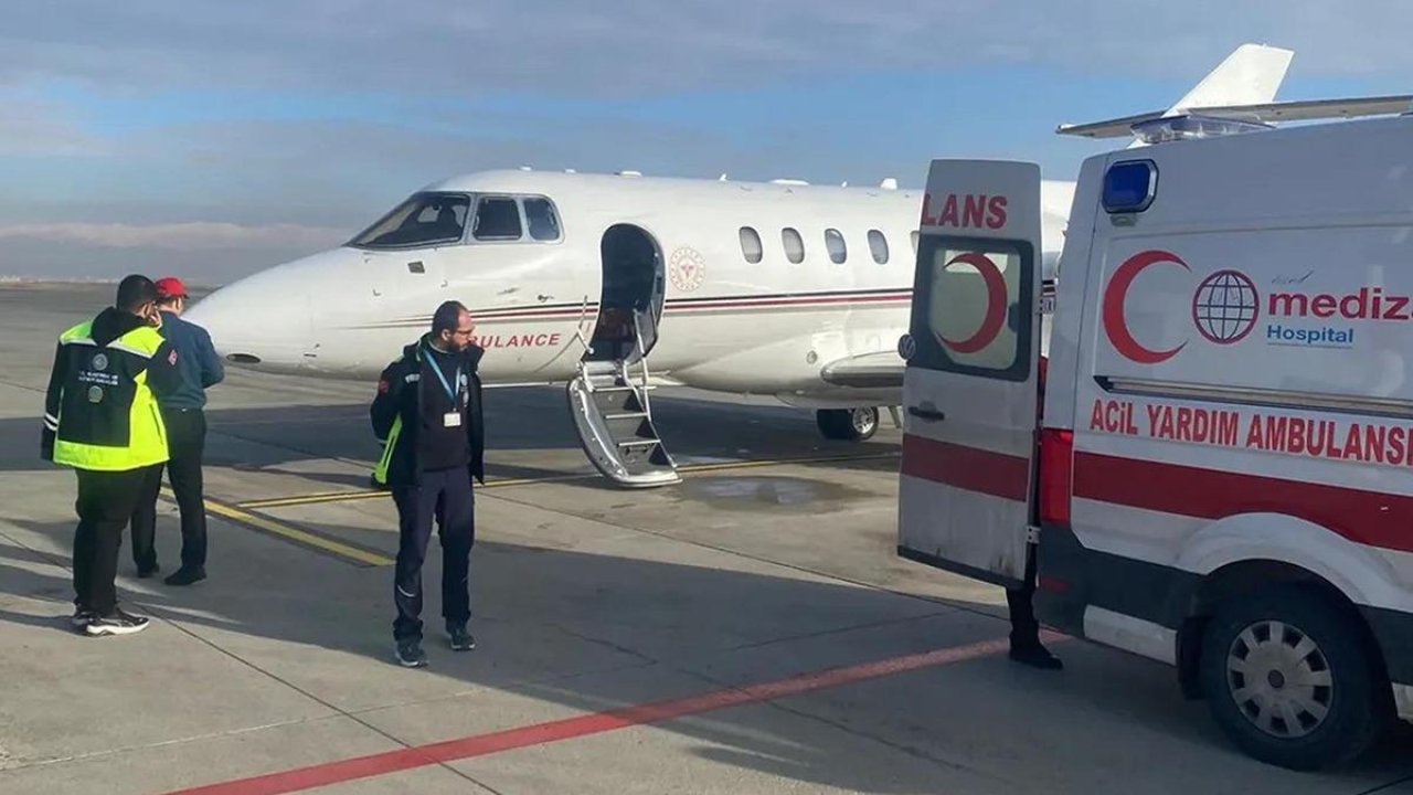 Bakanlık harekete geçti! Ambulans uçak, 4 günlük bebek için havalandı