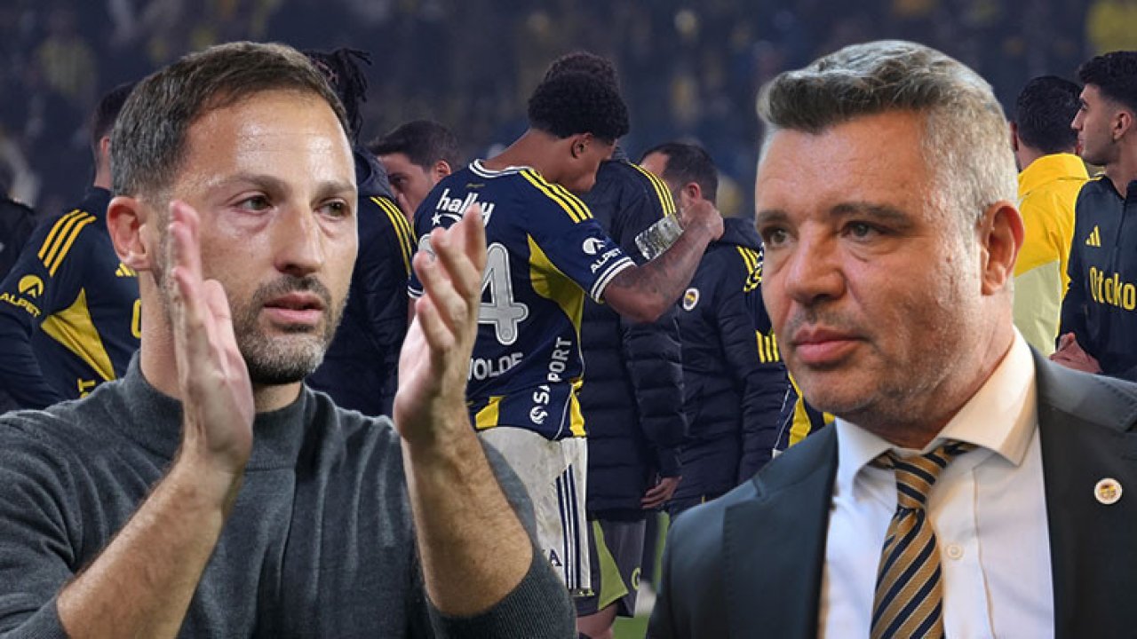 Fenerbahçe&#039;de derbi sonrası Sadettin Saran ve Tedesco&#039;dan takıma moral mesajı!