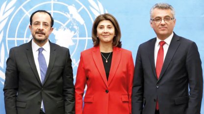 Kıbrıs’ta BM ile ilk üçlü buluşma... Türk ve Rum liderler özlü konulara girdi