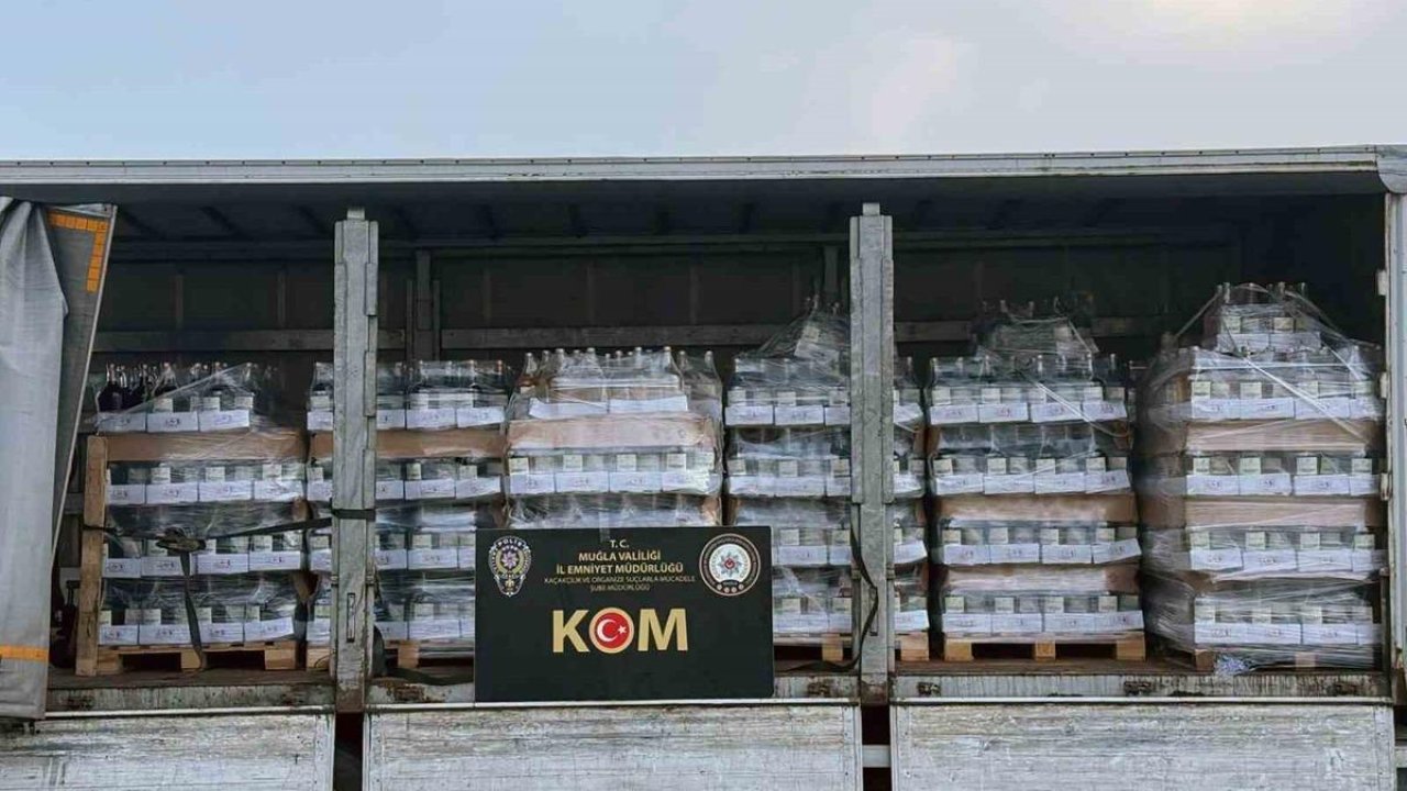 Muğla’da 4 ton 737 litre sahte alkol ele geçirildi