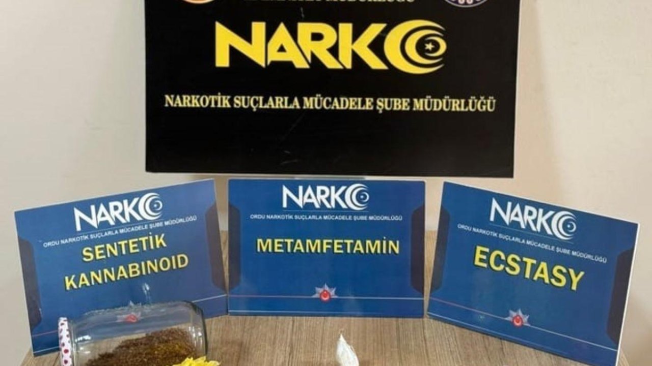 Ordu’da uyuşturucu operasyonlarında 1 tutuklama