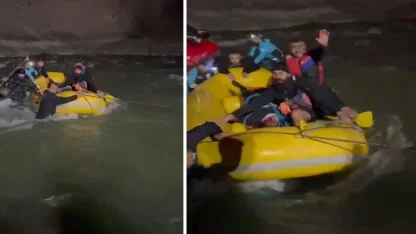 Otomobil Zap Suyu'na yuvarlandı; 1 kişi kurtarıldı, kayıp kişiler için çalışma başlatıldı