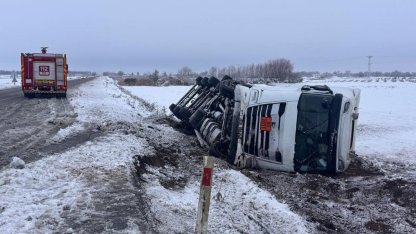 Şanlıurfa’da asit yüklü tanker devrildi: 1 yaralı