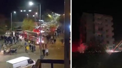 Siverek'te çıkan yangında 9 kişi dumandan etkilendi