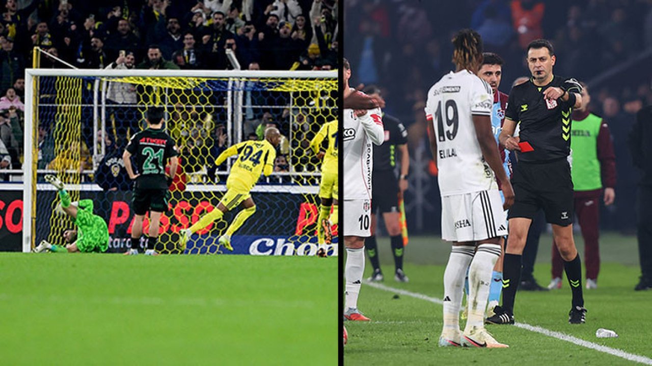 Süper Lig'de 16. haftanın VAR kayıtları açıklandı! Fenerbahçe'nin kazandığı penaltı, Beşiktaş'ın gördüğü kırmızı kart...
