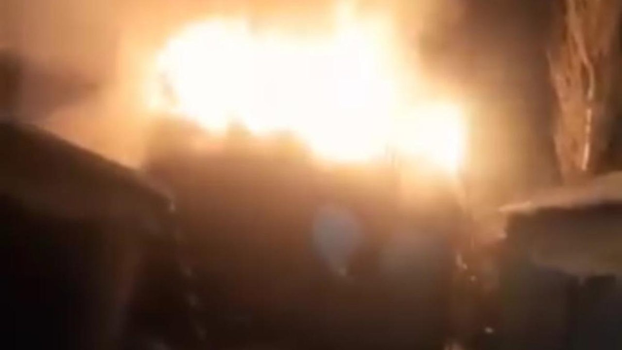 Yüksekova’da korku dolu anlar: Kalorifer kazan dairesi cayır cayır yandı