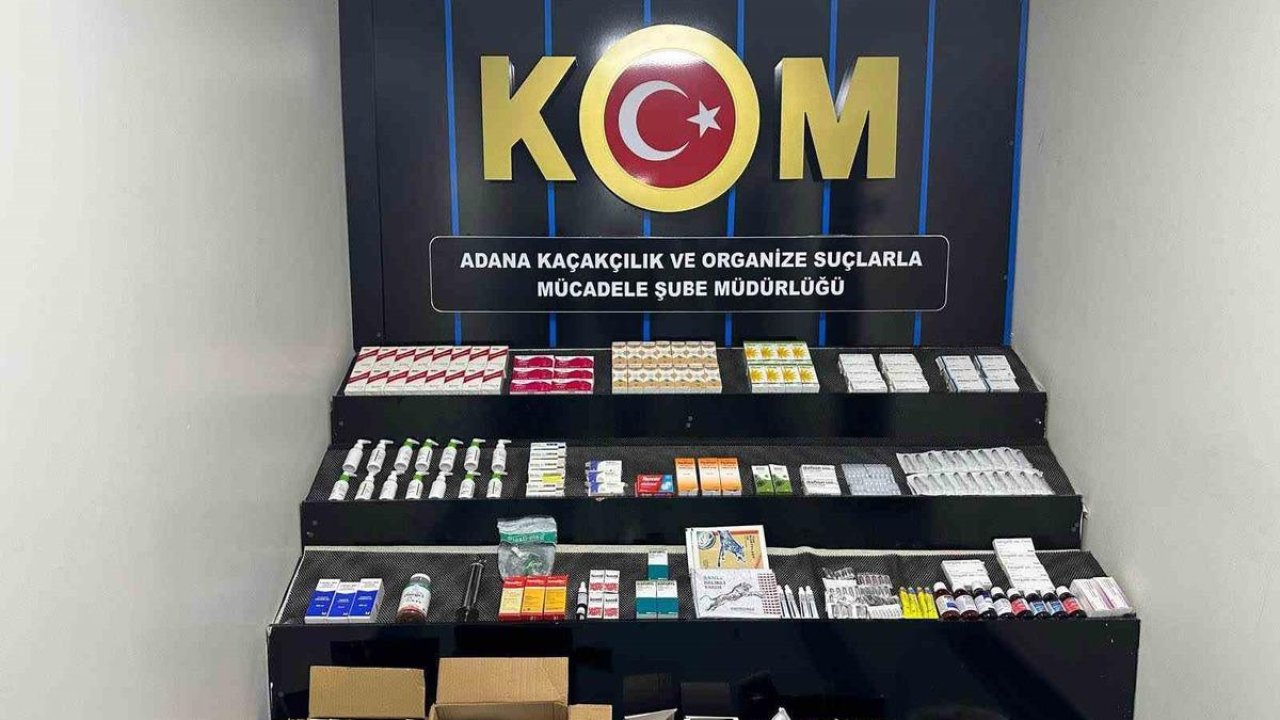 Adana’da 3 bin 264 kaçak ilaç ele geçirildi
