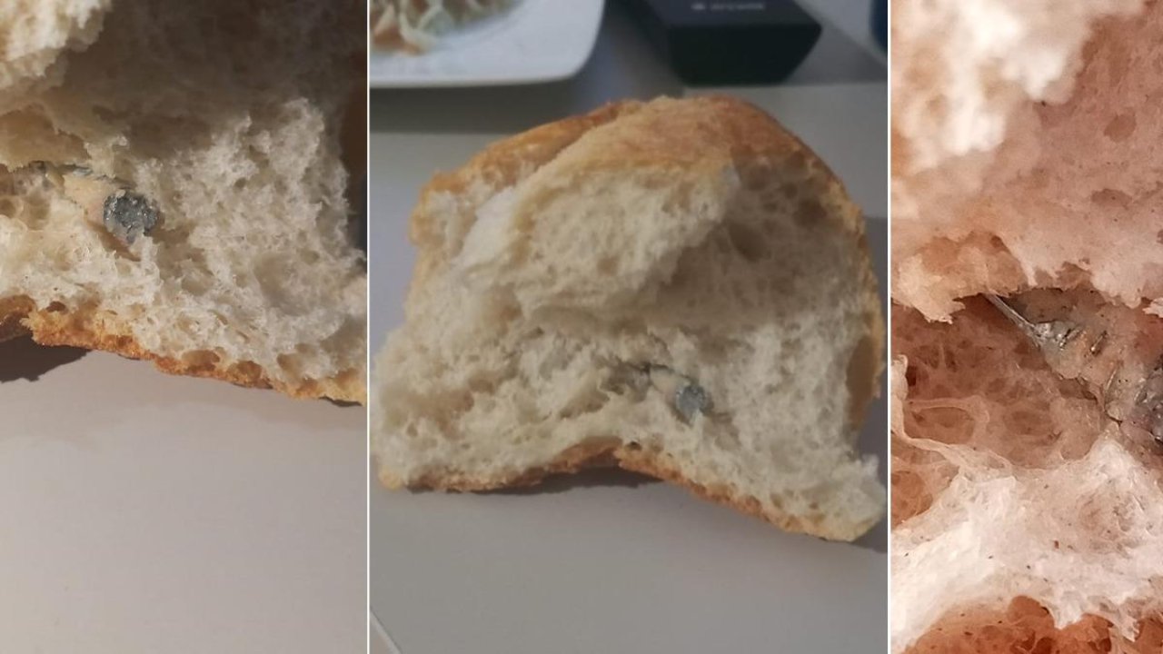 Böylesi görülmedi! Fırından alınan ekmeğin içinden vida çıktı